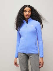The North Face Blue Chrome Womens Full Zip Glacier Fleece - Image 1 of 5
