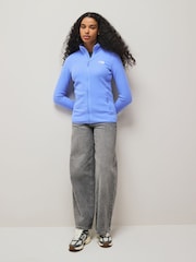 The North Face Blue Chrome Womens Full Zip Glacier Fleece - Image 3 of 5