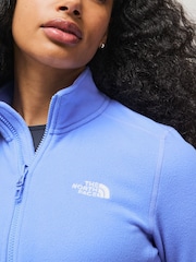 The North Face Blue Chrome Womens Full Zip Glacier Fleece - Image 4 of 5