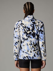 The North Face Blue/white Womens 1/4 Zip Glacier Fleece - Image 2 of 3