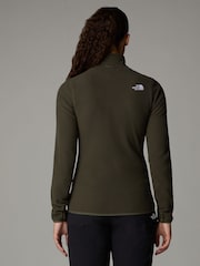 Verde - The North Face Womens Full Zip Glacier Fleece - Imagen 2 de 4