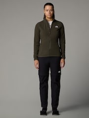 Verde - The North Face Womens Full Zip Glacier Fleece - Imagen 3 de 4