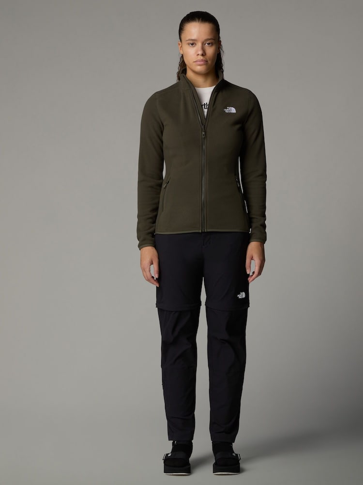 The North Face Green Womens Full Zip Glacier Fleece - Image 3 of 4