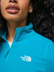 The North Face Green Leaf Womens 1/4 Zip Glacier Fleece - Image 6 of 6