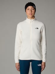 The North Face White Womens Full Zip Glacier Fleece - Image 1 of 4