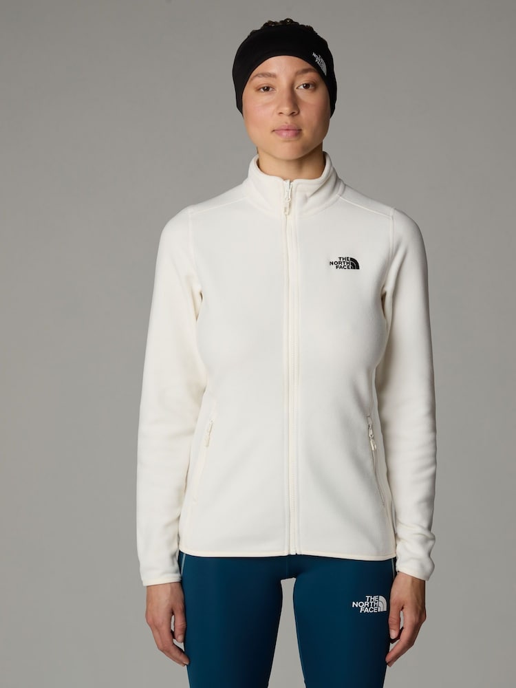 The North Face White Womens Full Zip Glacier Fleece - Image 1 of 4