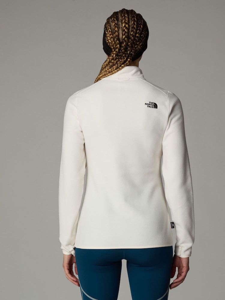 The North Face White Womens Full Zip Glacier Fleece - Image 3 of 4