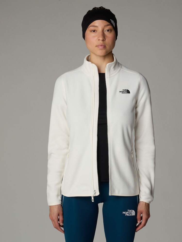 The North Face White Womens Full Zip Glacier Fleece - Image 4 of 4