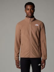بني - سترة فليس بسحاب كامل Glacier من ‪The North Face®‬ - صورة 1 من 3