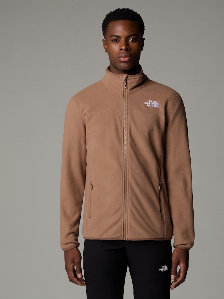 بني - سترة فليس بسحاب كامل Glacier من ‪The North Face®‬ - صورة 1 من 3