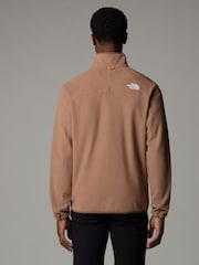 بني - سترة فليس بسحاب كامل Glacier من ‪The North Face®‬ - صورة 2 من 3