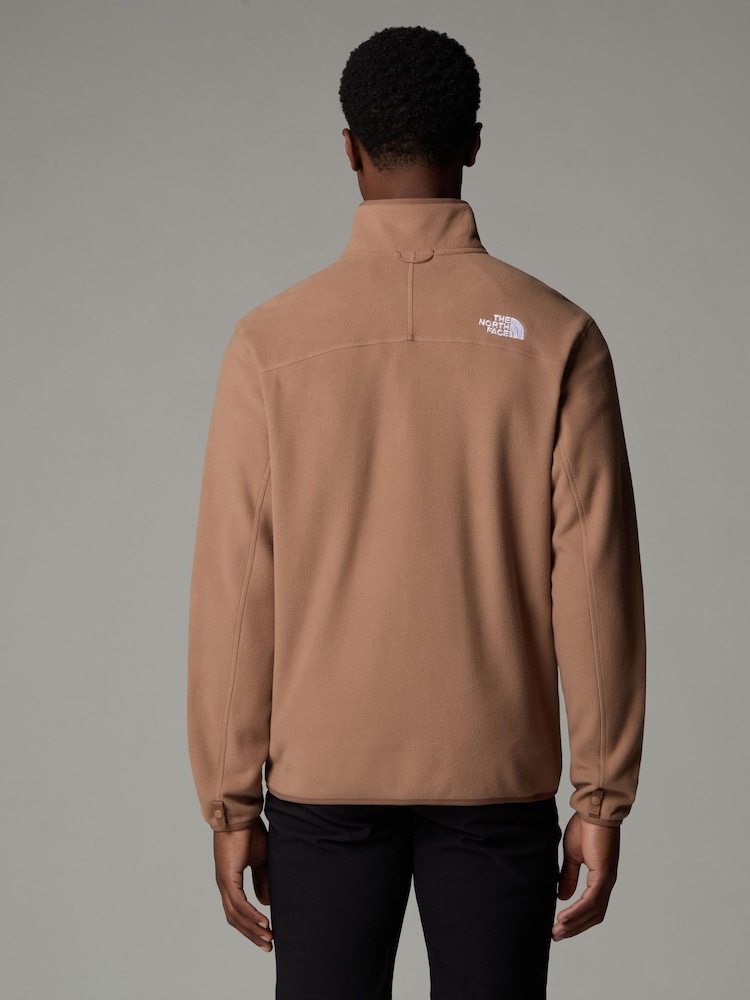 بني - سترة فليس بسحاب كامل Glacier من ‪The North Face®‬ - صورة 2 من 3