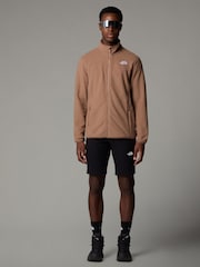بني - سترة فليس بسحاب كامل Glacier من ‪The North Face®‬ - صورة 3 من 3