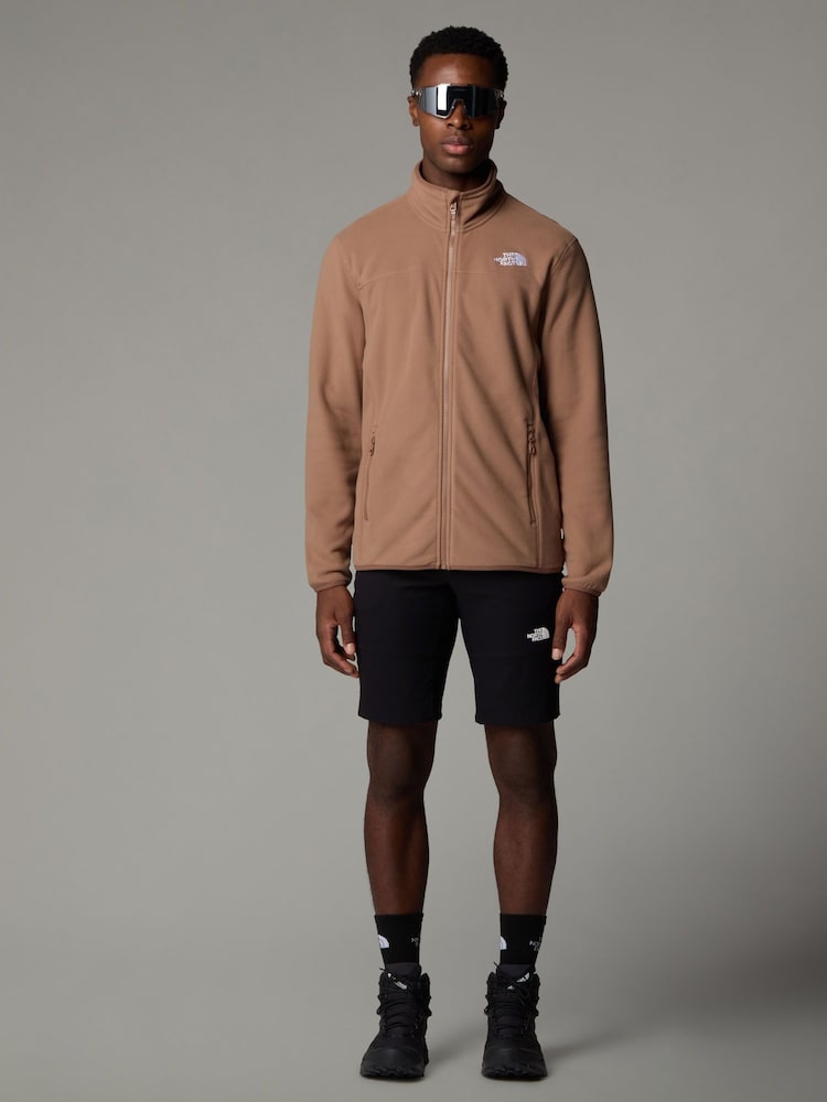 بني - سترة فليس بسحاب كامل Glacier من ‪The North Face®‬ - صورة 3 من 3