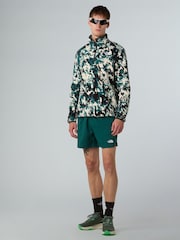 Green Cami Print - Боковой логотип - Бежевый флисовый топ с короткой молнией и логотипом The North Face - Изображение 3 из 5