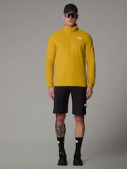 أصفر - شعار جانبي - The North Face Neutral Side Logo Glacier Quarter Zip Fleece - صورة 3 من 5