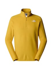 أصفر - شعار جانبي - The North Face Neutral Side Logo Glacier Quarter Zip Fleece - صورة 4 من 5