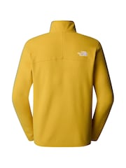 أصفر - شعار جانبي - The North Face Neutral Side Logo Glacier Quarter Zip Fleece - صورة 5 من 5