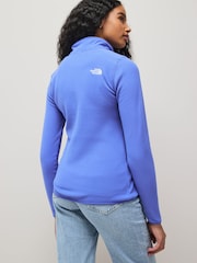 The North Face Blue Ground Womens 1/4 Zip Glacier Fleece - Image 2 of 5