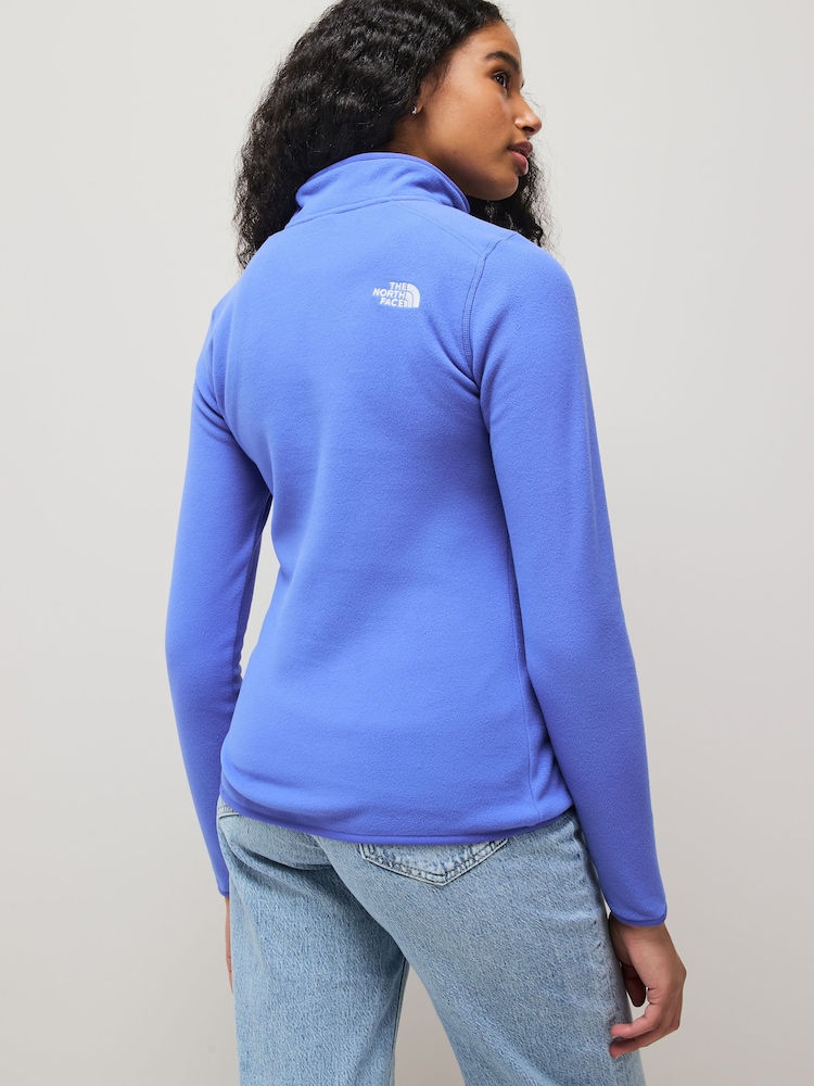 The North Face Blue Ground Womens 1/4 Zip Glacier Fleece - Image 2 of 5