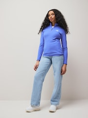 The North Face Blue Ground Womens 1/4 Zip Glacier Fleece - Image 3 of 5