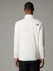 The North Face White Side Logo Neutral Side Logo Glacier Quarter Zip Fleece - Image 2 of 3