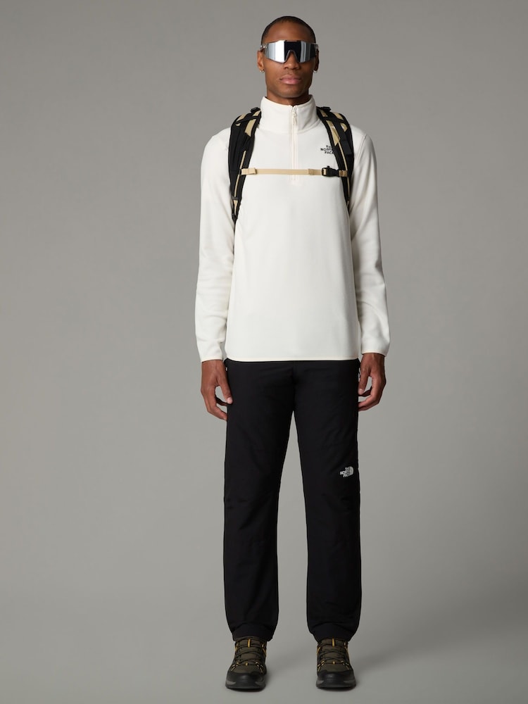 The North Face White Side Logo Neutral Side Logo Glacier Quarter Zip Fleece - Image 3 of 3