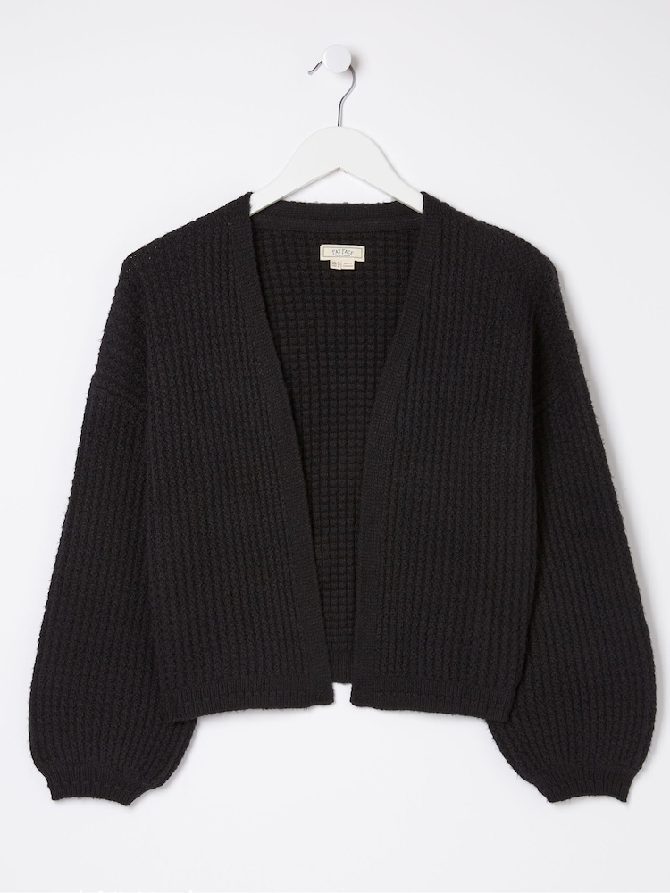 FatFace Anna Black Short Cardigan - Image 5 of 5