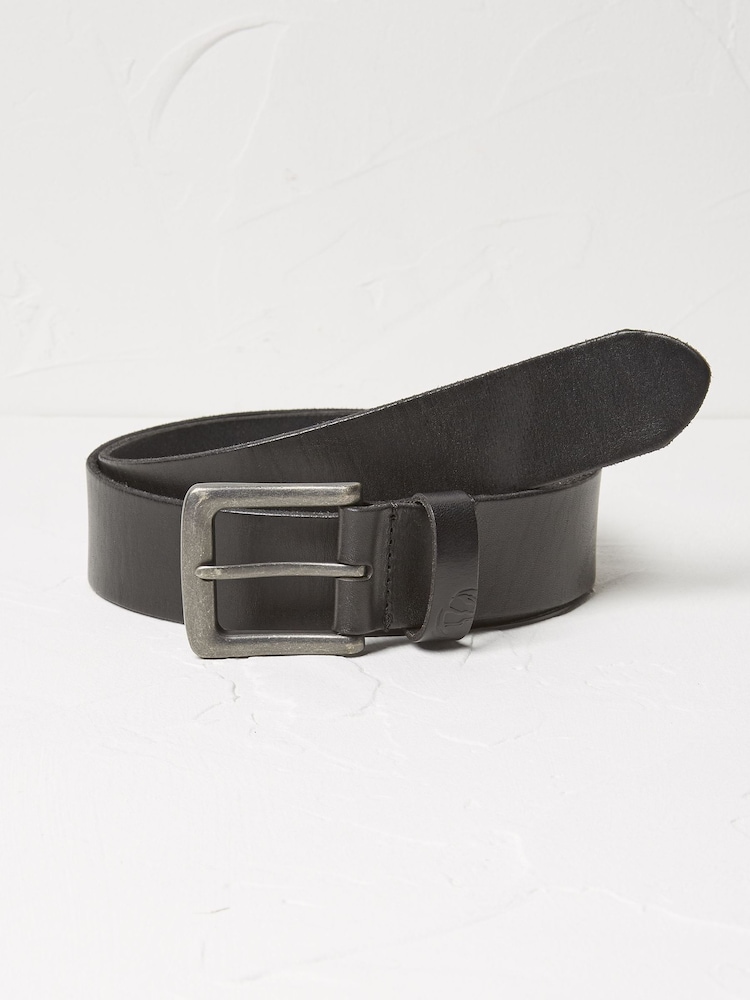 FatFace Black Italian Leather Belt - Image 1 of 1