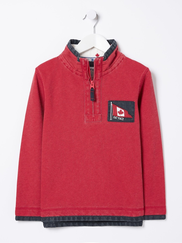 FatFace Mini Red US Airlie Sweater - Image 1 of 1