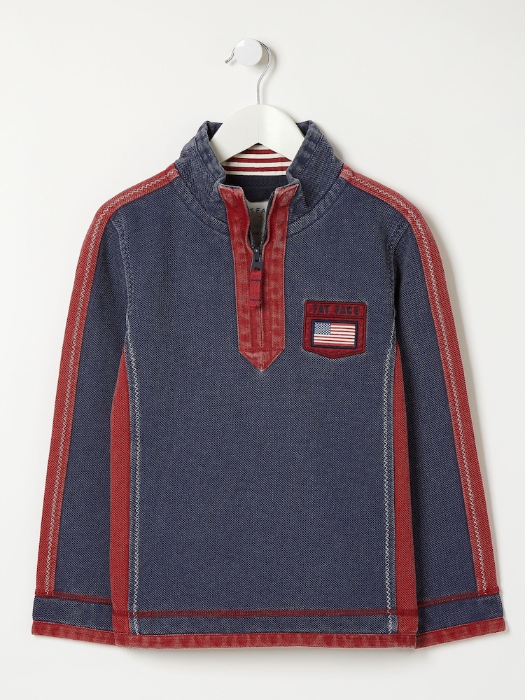 FatFace Mini Navy Blue US Airlie Sweater - Image 1 of 1