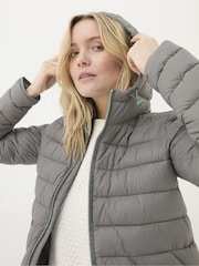 FatFace Garnet Grey Lightweight Puffer Jacket - Image 1 of 6