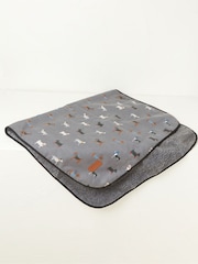 FatFace Grey Marching Dogs Pet Blanket - Image 1 of 1