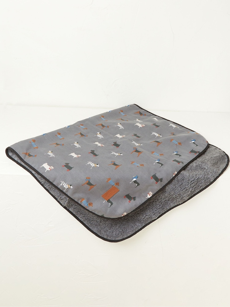 FatFace Grey Marching Dogs Pet Blanket - Image 1 of 1