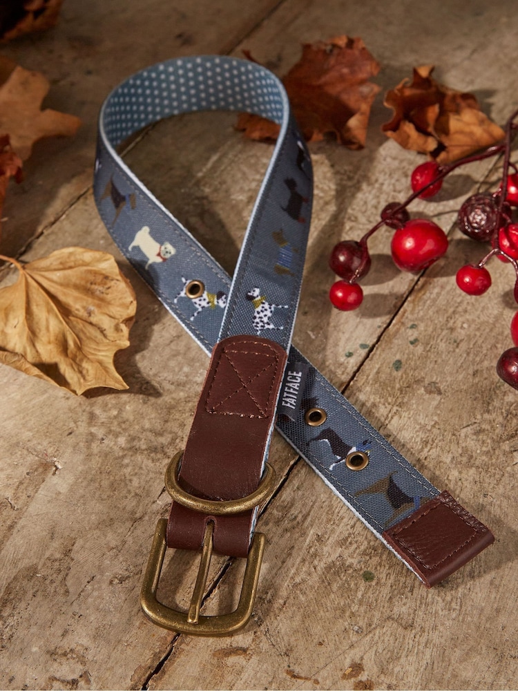 FatFace Grey Dogs Large Collar - Image 1 of 1