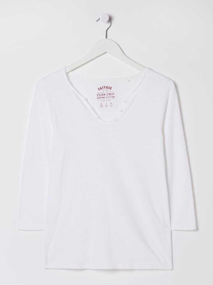 FatFace Porter White T-Shirt - Image 1 of 1 FatFace Porter White T-Shirt - Image 1 of 1