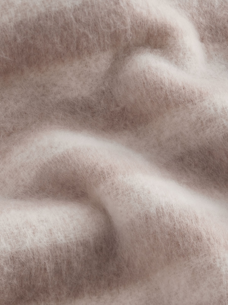 Neutral Stripe Heavyweight Blanket Scarf - Image 2 of 7