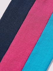 Duchamp Pink Wide Vertical Stripe Socks - Image 3 of 3