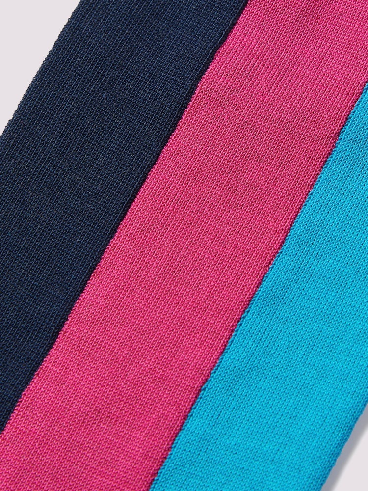 Duchamp Pink Wide Vertical Stripe Socks - Image 3 of 3