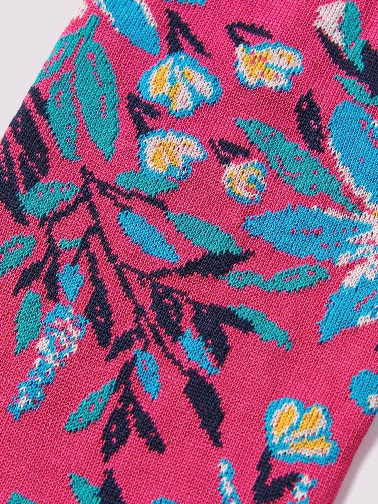 Duchamp Pink Mollie Floral Socks - Image 3 of 3