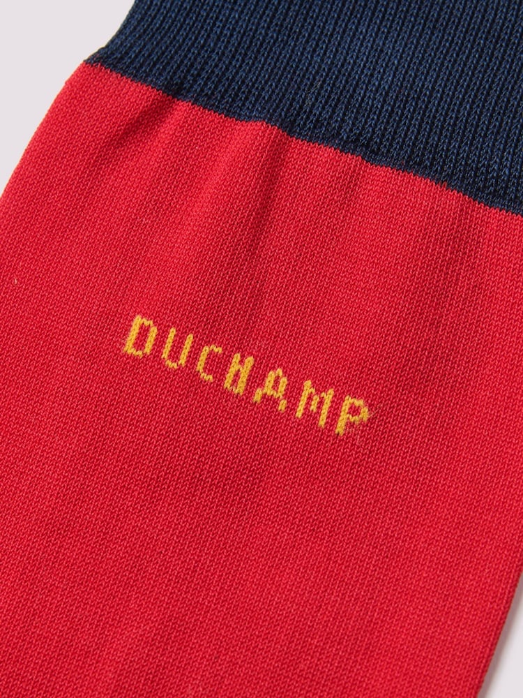 Duchamp Red Heel Toe Socks - Image 3 of 3