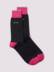 Duchamp Black Heel Toe Socks - Image 2 of 3