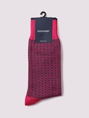 Duchamp Pink Mini Geo Socks - Image 1 of 3