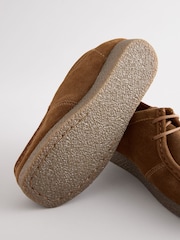 Marrón tostado - Zapatos casuales de vestir con cordones - Imagen 3 de 5