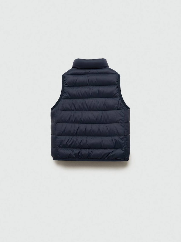 Mango Blue Quilted Gilet - Image 2 of 3