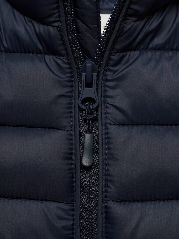Mango Blue Quilted Gilet - Image 3 of 3