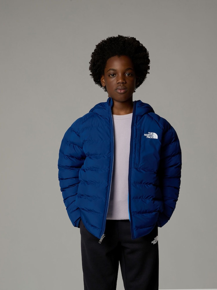 The North Face Blue Boys Reversible Perrito Hooded Jacket - Image 3 of 4