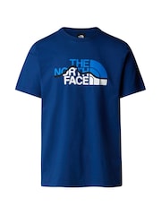 Синий - Футболка The North Face® Mountainline - Image 4 of 5