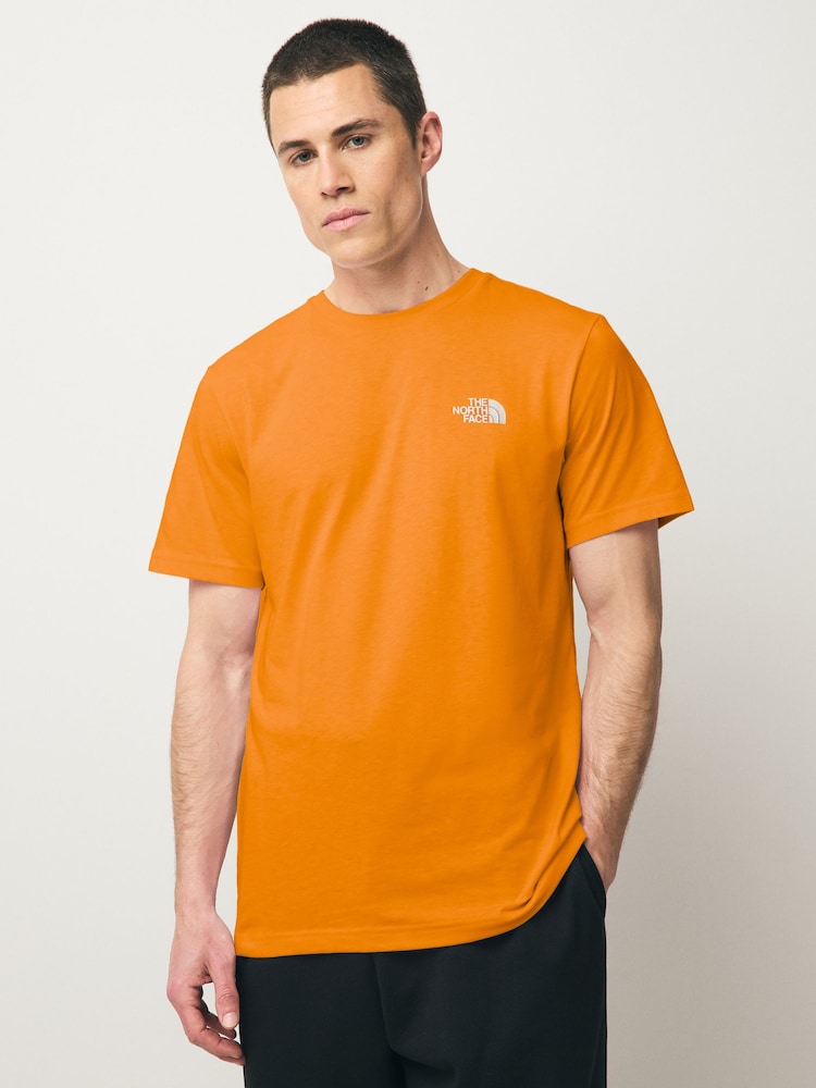 The North Face Orange Mens Simple Dome T-Shirt - Image 1 of 3