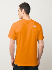 The North Face Orange Mens Simple Dome T-Shirt - Image 2 of 3